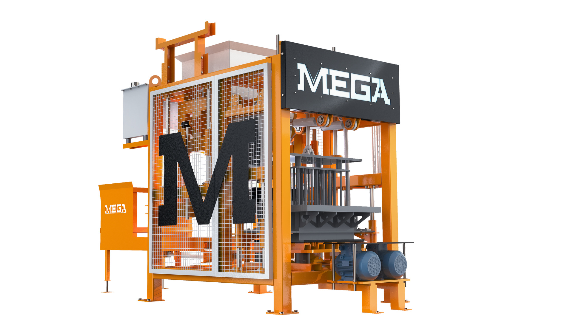 MEGA MPR 3.1 concrete block machine prepared for production