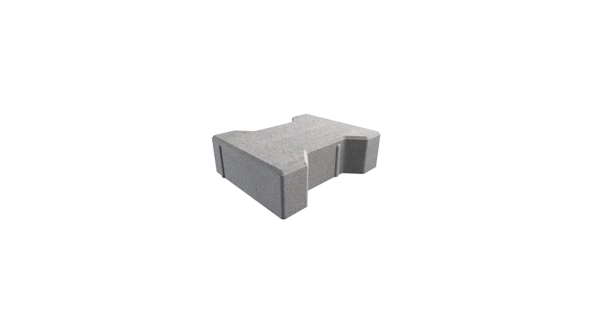 Produced interlock paving stone sample